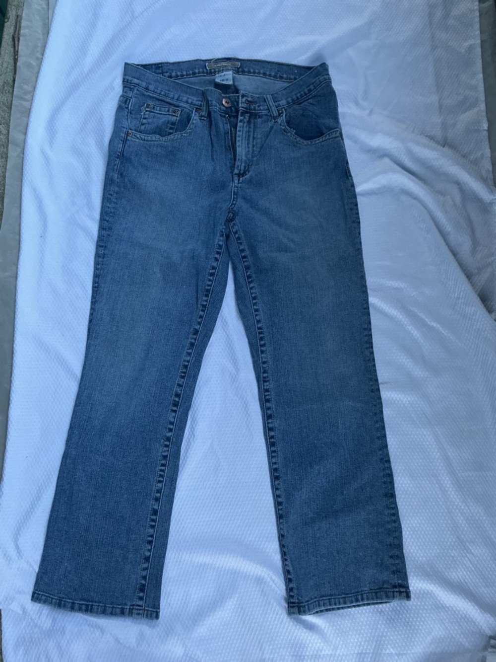 Z. Cavaricci Women's Straight Leg Jeans in Medium Blue